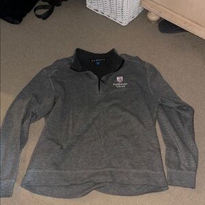 Gray Zip Up Jacket with Soft Fleece Fabric